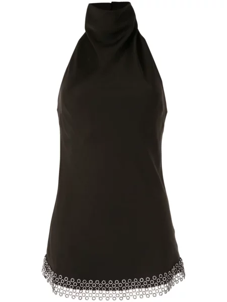 Top Ellery cu gât halter negru