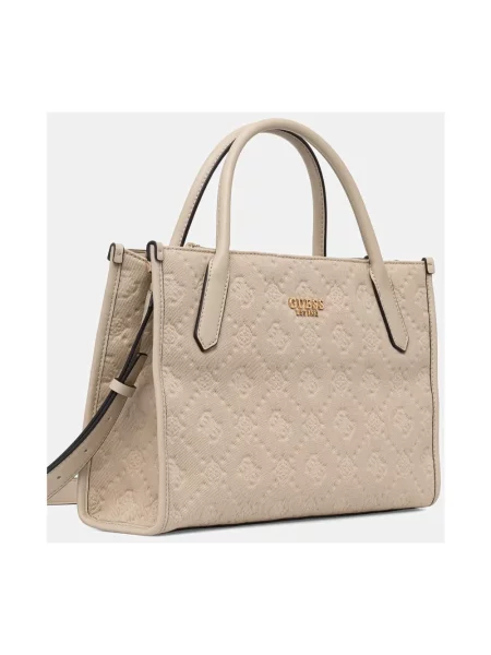 Guess torebka shopper JODI beżowa