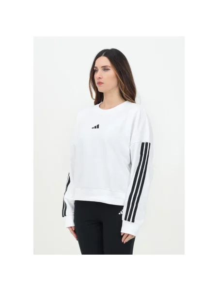 Bluza Adidas w paski frotte biała