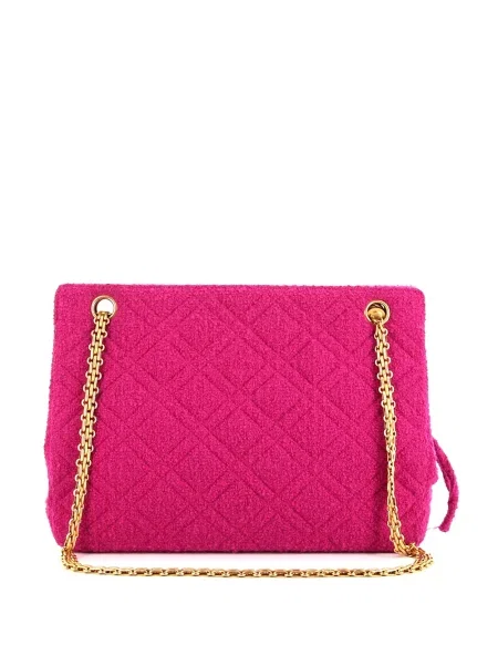 Prošívaná diamant kabelka Chanel Pre-owned růžová