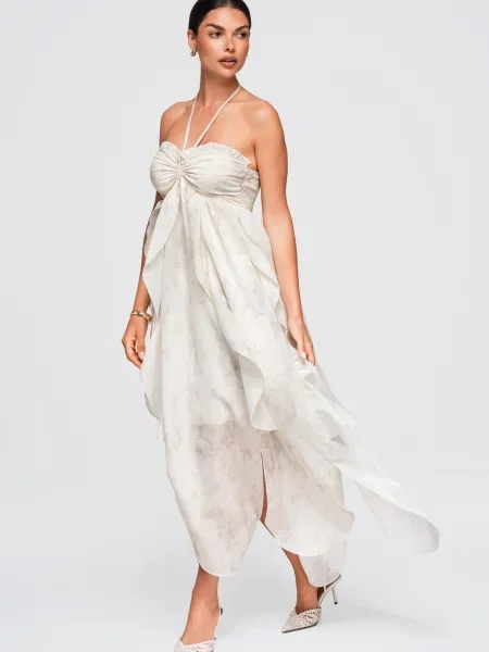 Rochie maxi Ombre gri