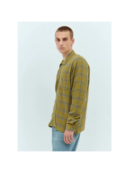Kurtka koszulowa Stussy w kratę zielona