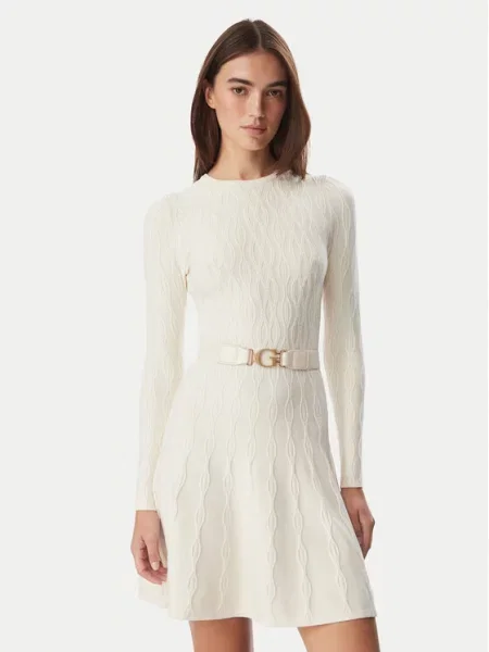 Guess Rochie tricotată Crem