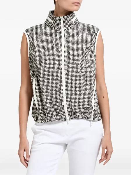 Vestă Brunello Cucinelli cu model pepito negru