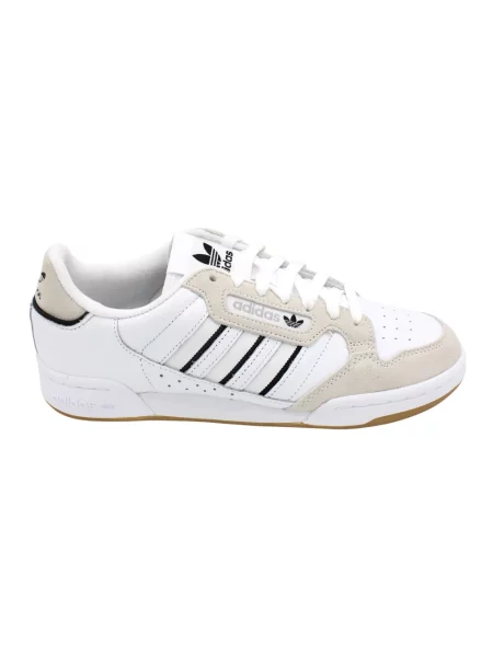 Sneakersy Adidas zamszowe w paski z paskiem białe