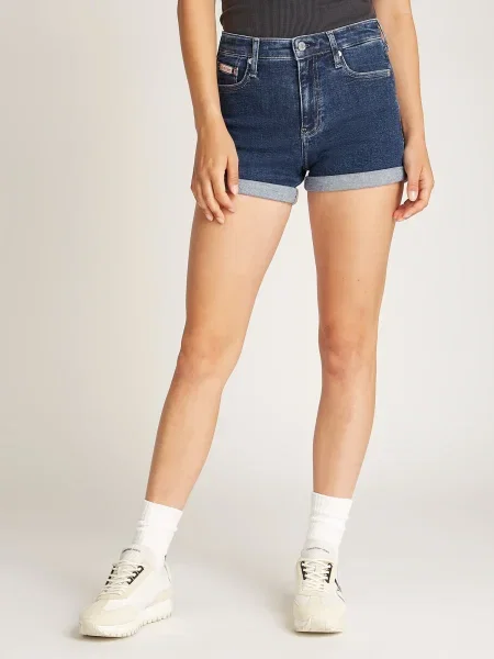 Calvin Klein Jeans Pantaloni scurți de blugi Bleumarin albastru