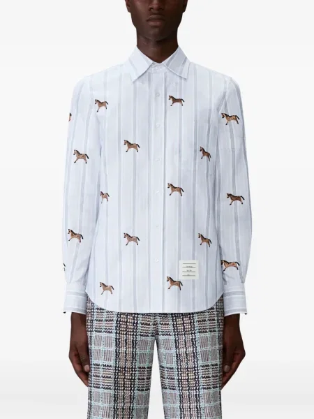 Cămașă Thom Browne albastru