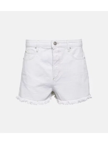 Pantaloni scurți din denim Isabel Marant alb