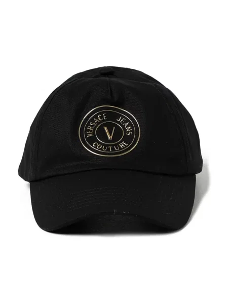 Czapka z daszkiem Versace Jeans Couture z logo czarna