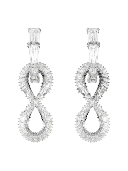 Kolczyki Swarovski szare