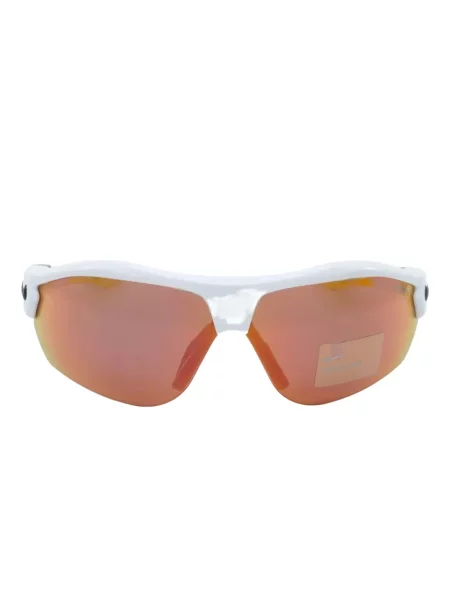 Ochelari de soare Nike cu cordon din jerseu cu imprimeu abstract gri