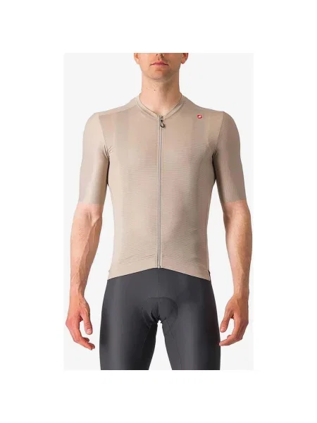Gliniana koszulka z krótkim rękawem Castelli Espresso XL brązowa