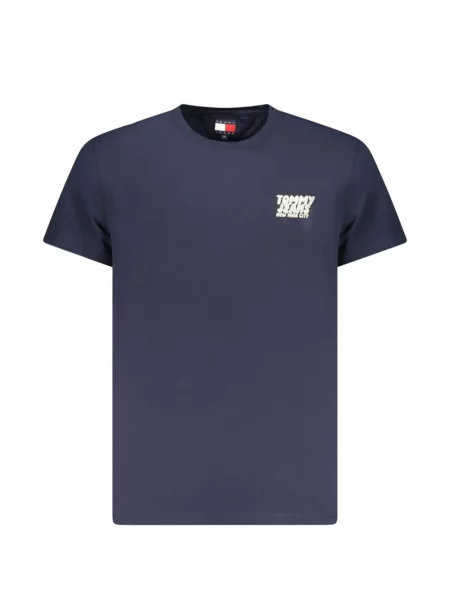 Tricou Tommy Hilfiger cu autograf albastru