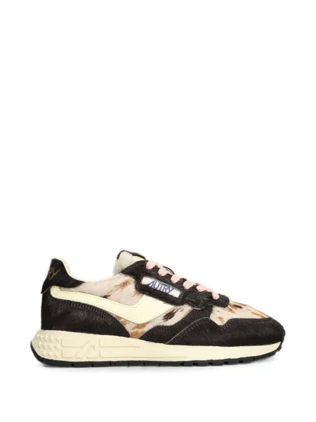 Sneakerși Autry cu imagine maro