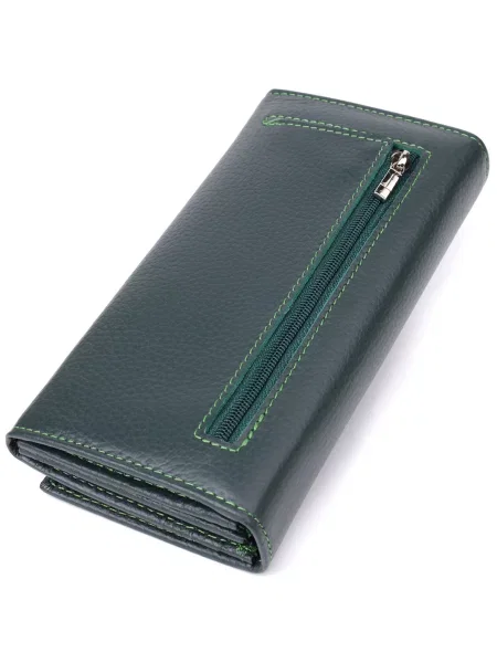 ST Leather Accessories Гаманець Шкіра зелений