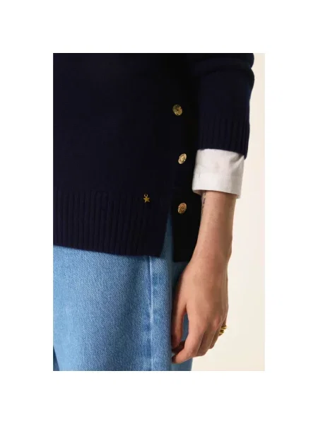 Sweter Des Petits Hauts niebieski