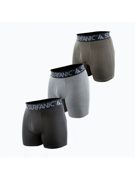 Труси термічні Surfanic Carbondri 3 пари black/grey/khaki чорні