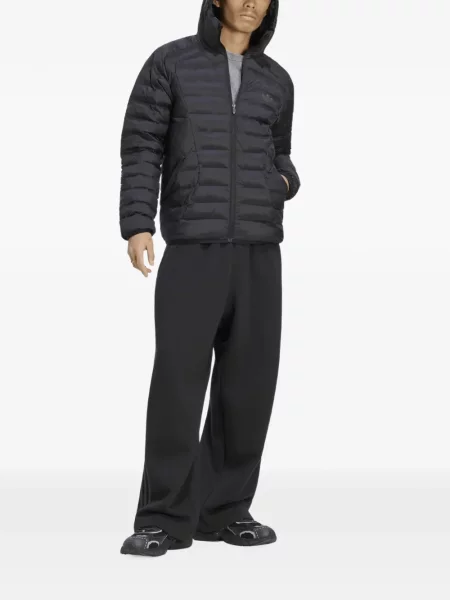 Geacă cu puf Adidas Spezial alergare cu glugă negru