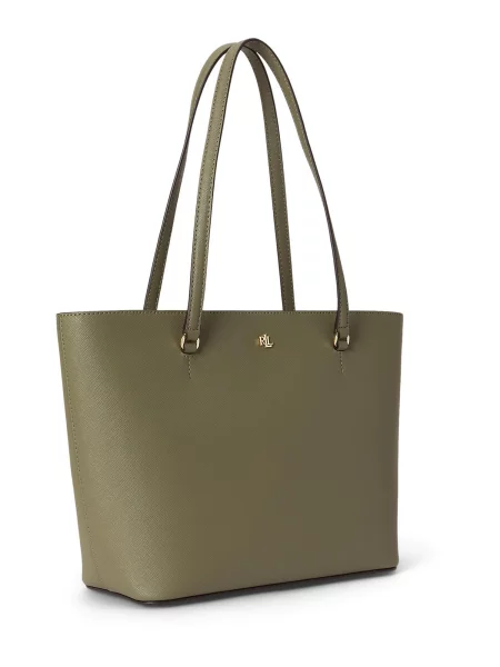 Shopper kabelka Lauren Ralph Lauren zelená