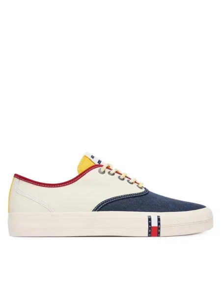 Tommy Jeans Teniși Archive Vulc alb