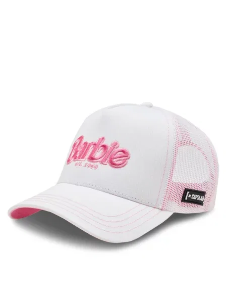 Capslab Czapka z daszkiem Barbie Cap biały