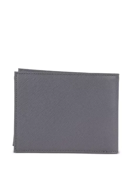 Peněženka Emporio Armani s autogramem šedá