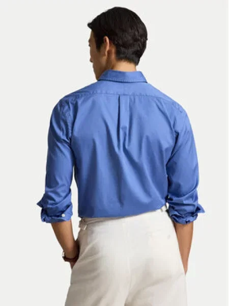 Polo Ralph Lauren Marškiniai Custom Fit mėlyna