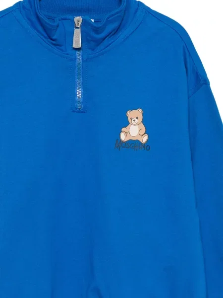 Bluza rozpinana dziecięca Moschino niebieska