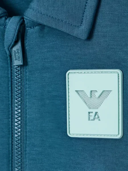 Kurtka dziecięca Emporio Armani niebieska