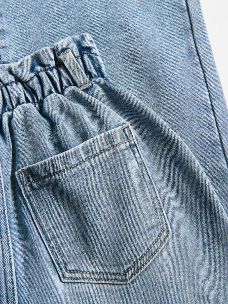 Reserved Утеплені джинси wide leg paperbag синій