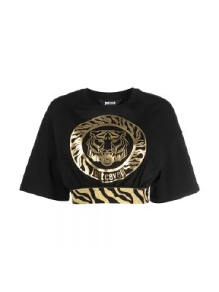 Koszulka Just Cavalli z krótkim rękawem czarna