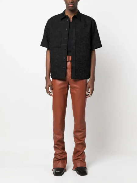 Spodnie Off-white skórzane białe