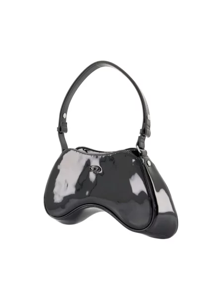 Torebka skórzana Diesel skórzana czarna