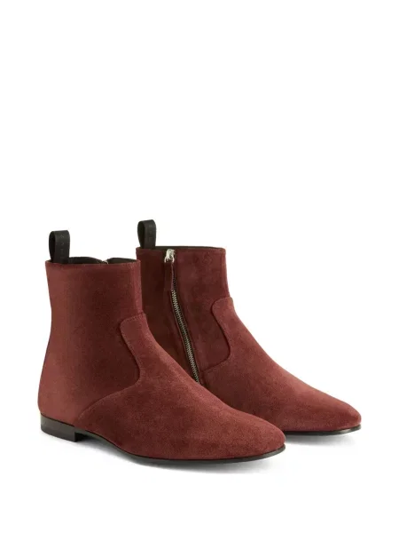 Cizme scurte Giuseppe Zanotti din piele de căprioară maro