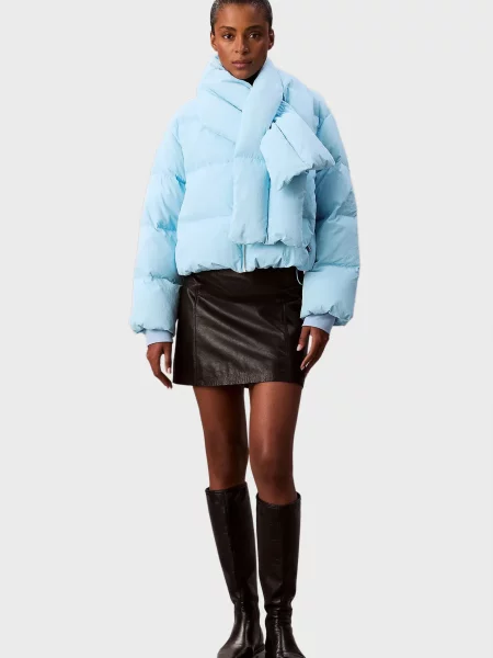 Пуховик Calvin Klein блакитний