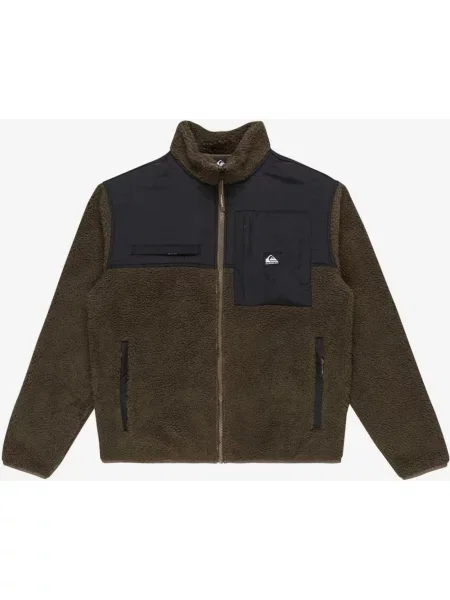 Polar Quiksilver Shallow Water Half Zip ciemnozielony XXL czarny