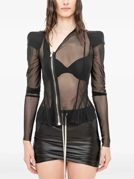 Geacă Rick Owens Lilies negru