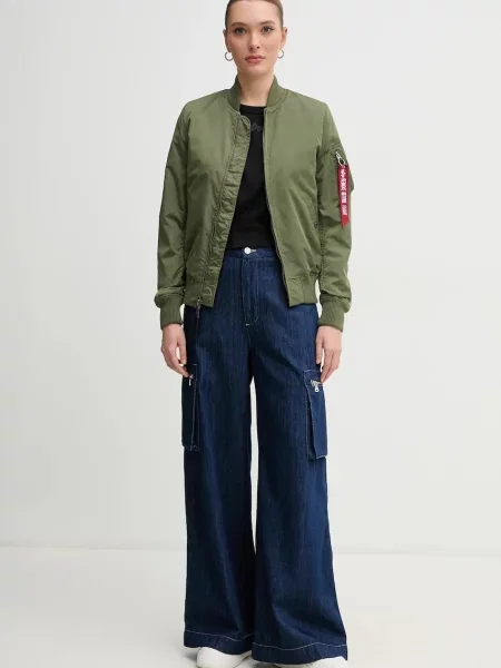 Kratka majica Alpha Industries Waisted črna