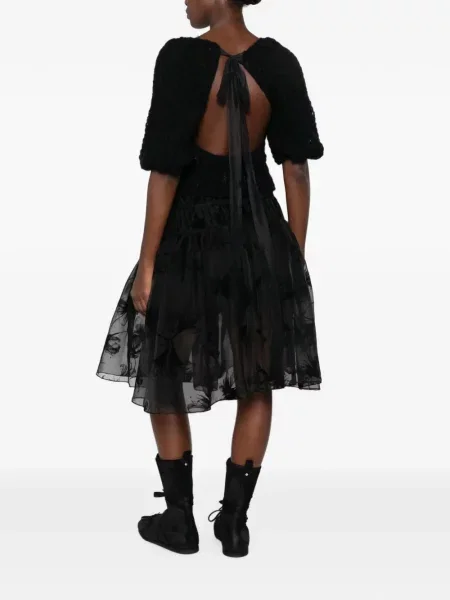 Top Pauline Dujancourt tricotate negru
