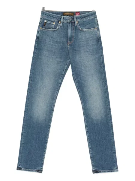 Blugi drepți Superdry albastru