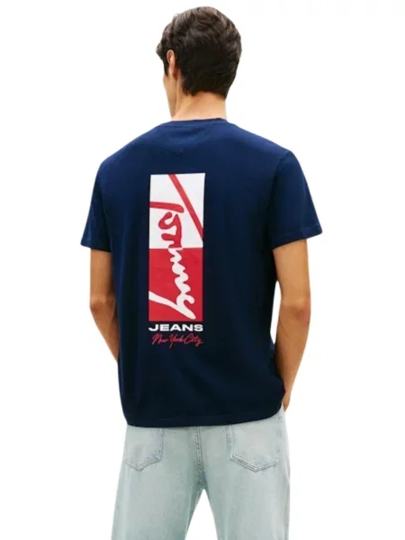 Majica Tommy Hilfiger Jeans modra