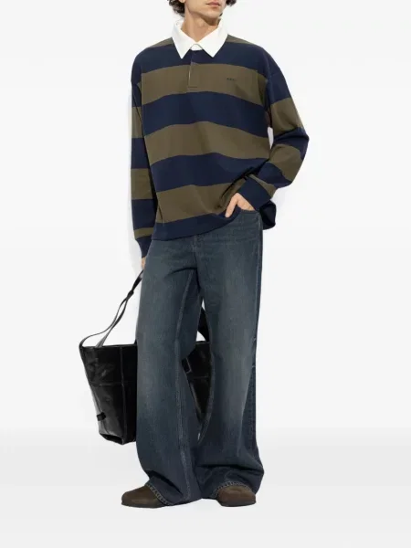 Lung tricou polo A.p.c. albastru