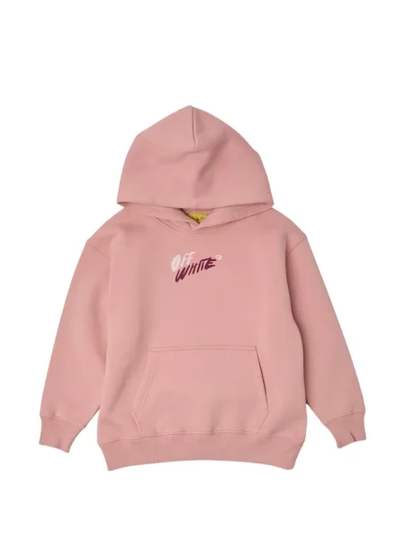 Dětska mikina s kapucí Off-white bílá