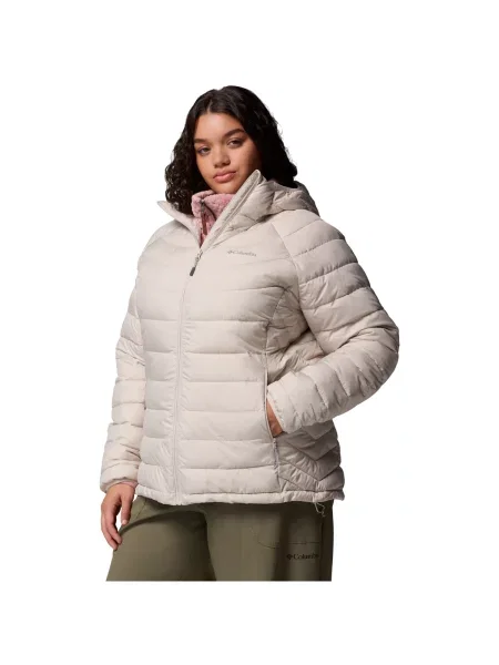 Bunda Columbia s kapucňou béžová