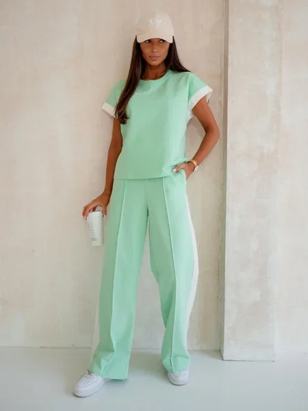 Pantaloni Resti scurte alb