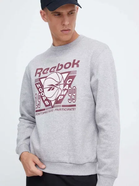 Класически суитчър Reebok Classic с принт сиво