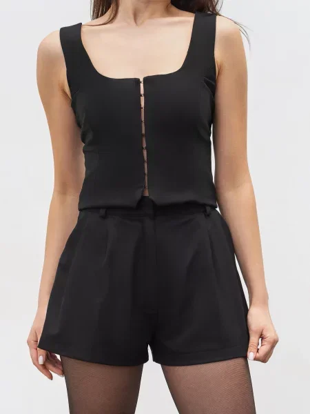 Повсякденні шорти Romashka Петіт віскоза/поліестер чорний