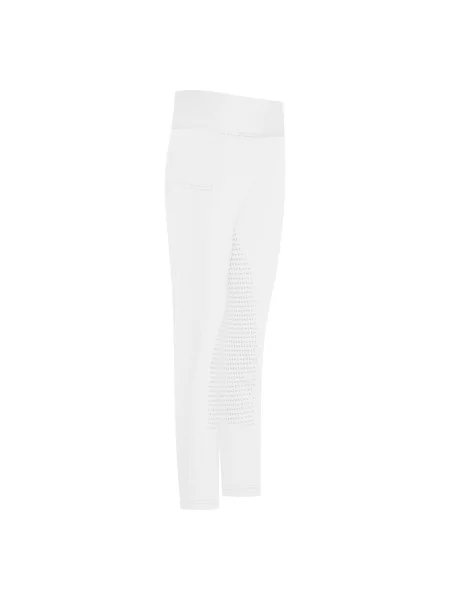 Dziewczęce legginsy konkursowe z pełnym uchwytem Imperial Riding Tessy białe