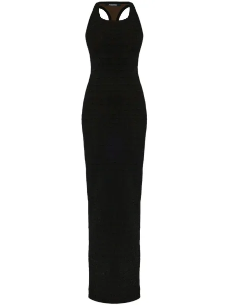 Rochie midi Jacquemus fără mâneci până la genunchi de costum negru