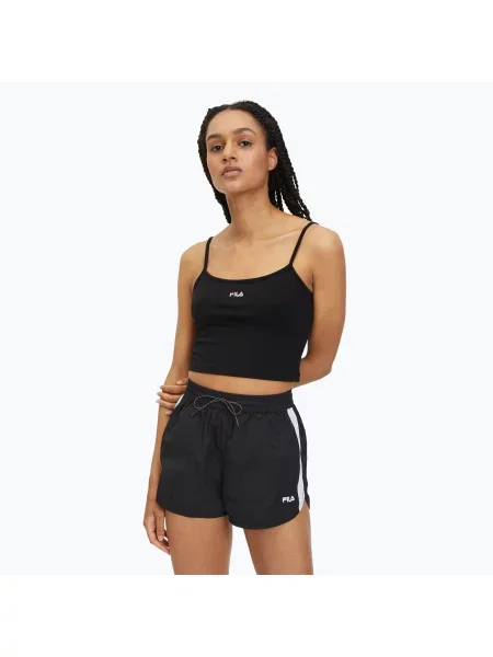 Tričko FILA Loni Cropped Spaghetti black černé